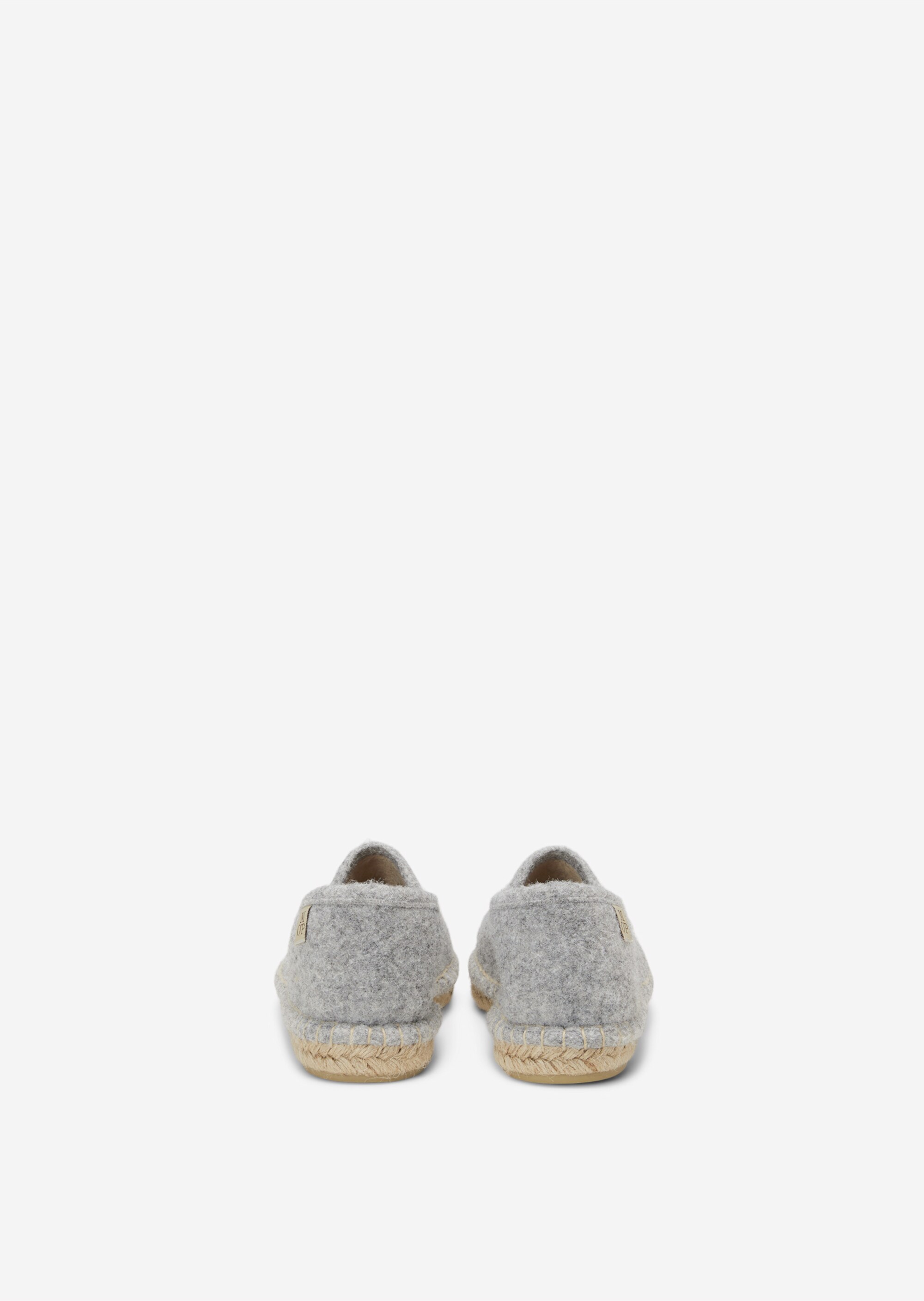 Espadrilles-Hausschuhe mit flauschigem Kunstfell