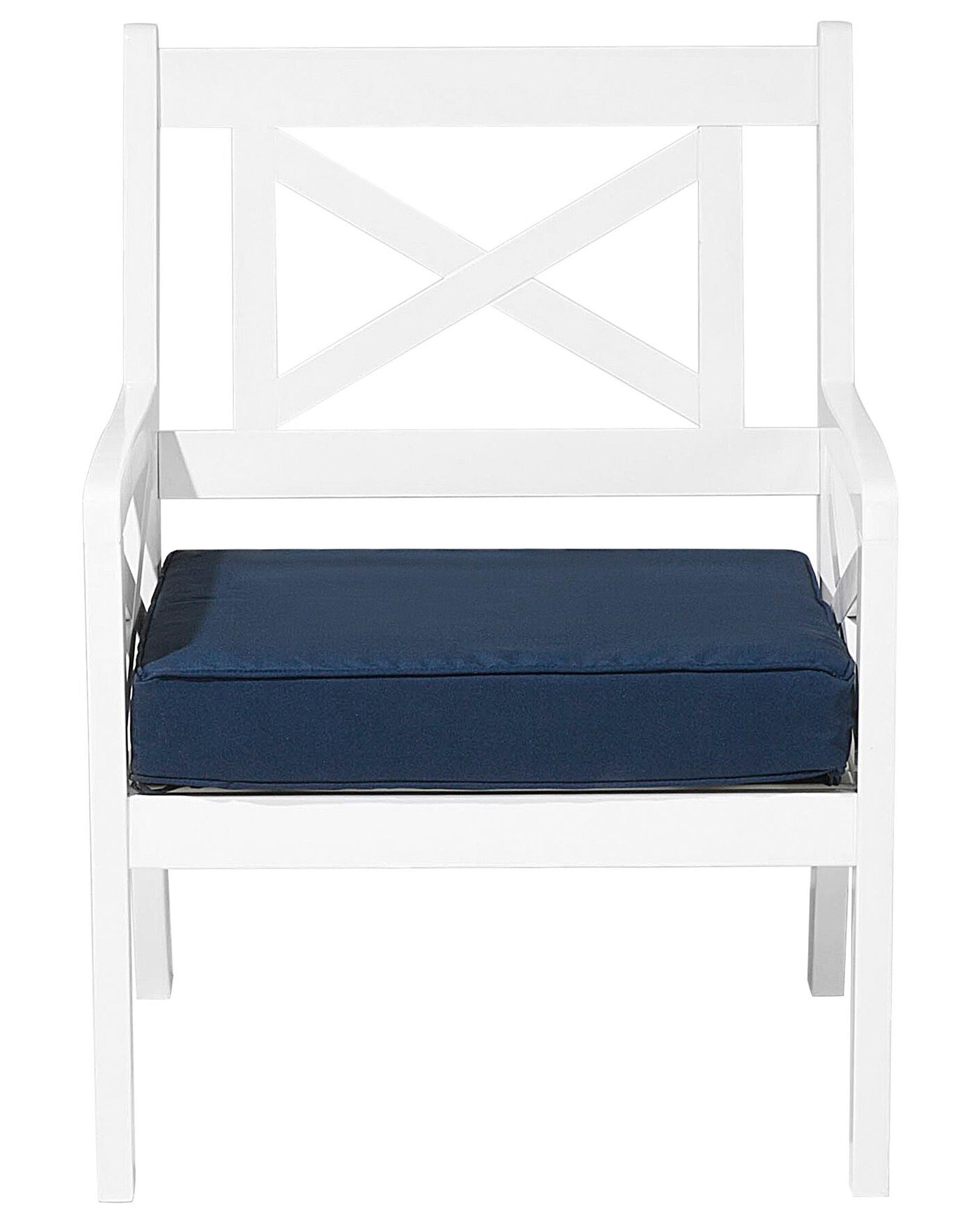 Tuinstoel BALTIC Acaciahout Marineblauw