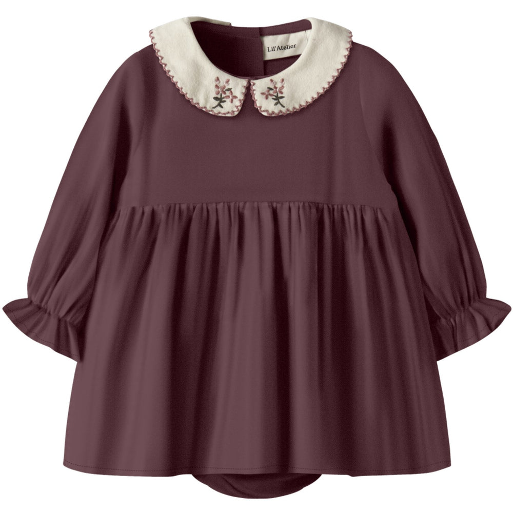 Køb Lil'Atelier Catawba Grape Nbfrebel Ls Body Kjole Solid Lil