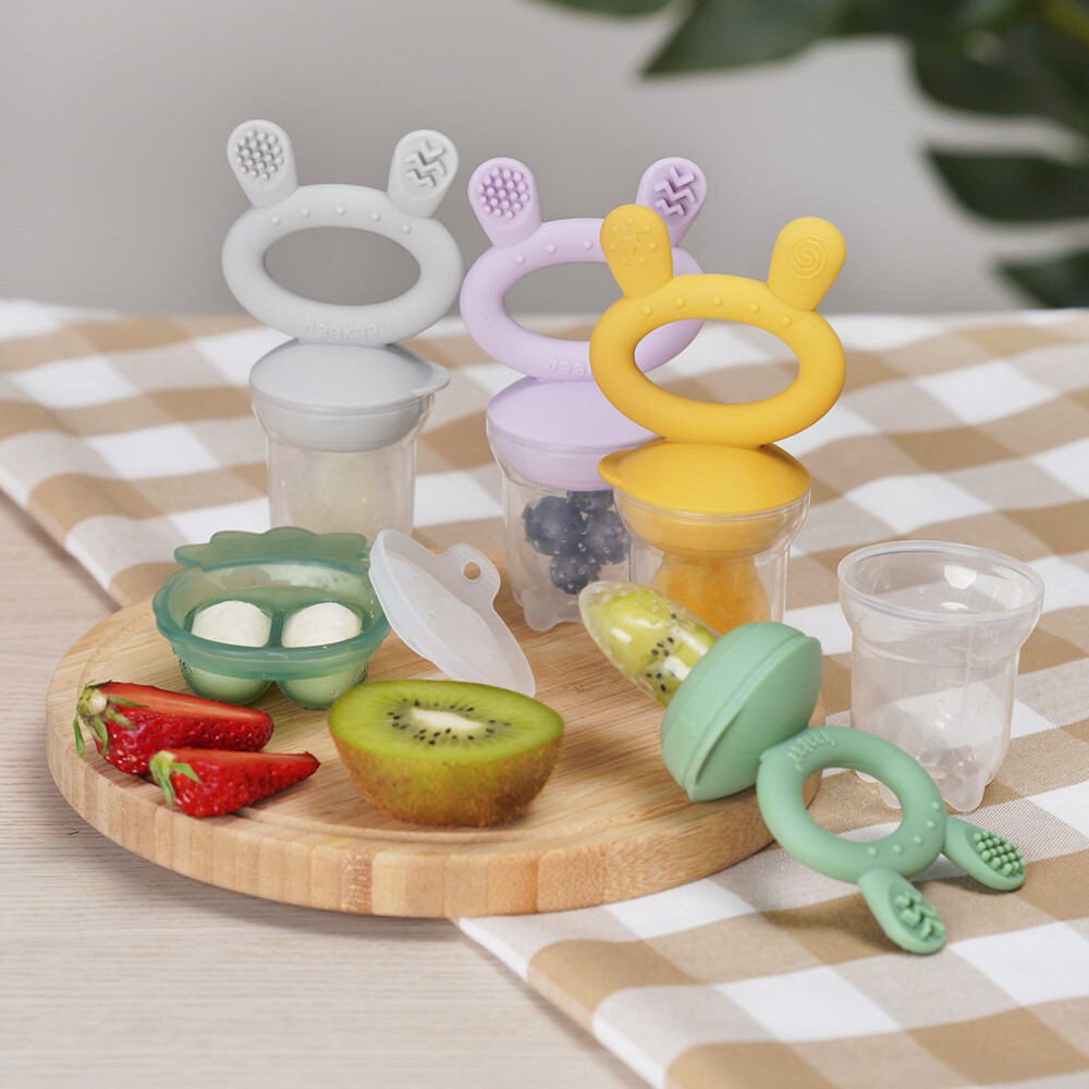 Haakaa Fresh Food Feeder Fruitspeen Steel blue