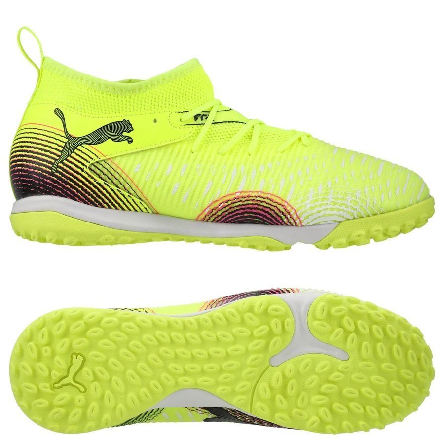PUMA Future 8 Match   Mid TT Audacity - Jaune/Noir/Sun Struck Enfant