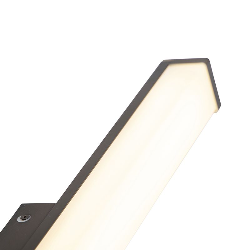 Moderne badkamer wandlamp zwart 62 cm IP44 - Cascada