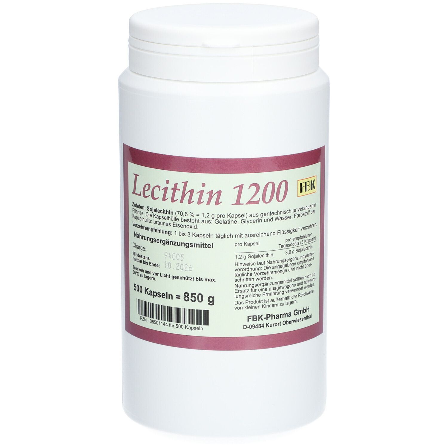 Lecithin 1200 Kapseln