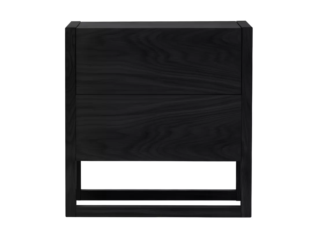 NewEst - Mini-bar design bois massif - Couleur - Noir