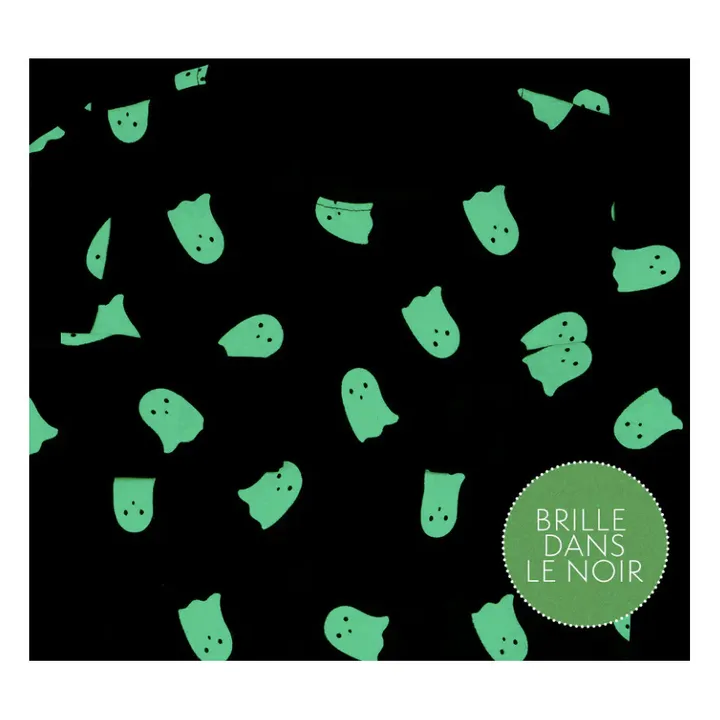 Petit Lem Pyjama Coton Bio Fantôme Phosphorescent | Noir