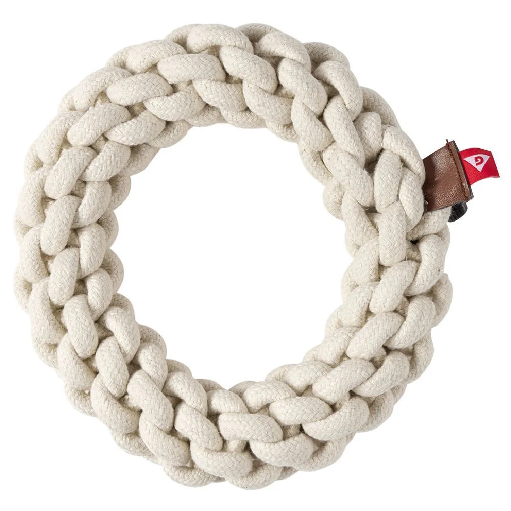Jouet pour chien forme cercle en corde Ø20cm (2 modèles)