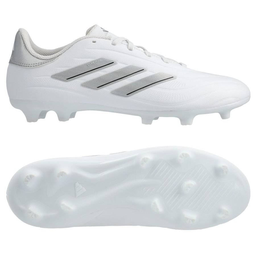 adidas Copa Pure 2 League FG Pearlized - Blanc/Argenté Enfant