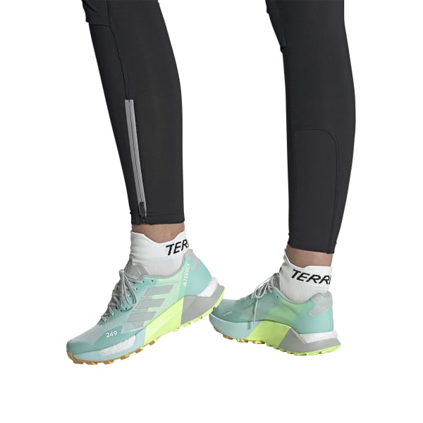 Chaussure trail ADIDAS TERREX AGRAVIC ULTRA W SEMI FLASH AQUA/WONDER SILVER/LUCID LEMON