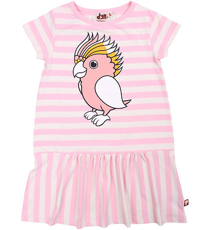 DYR-Cph Kleid - Dyrzanzi - Pastel Pink/Kreidepapageien