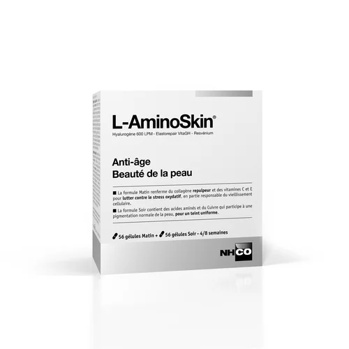 NHCO Santé Dermatologie - L-Aminoskin - Anti-âge Beauté de la peau - 2x56 Gélules