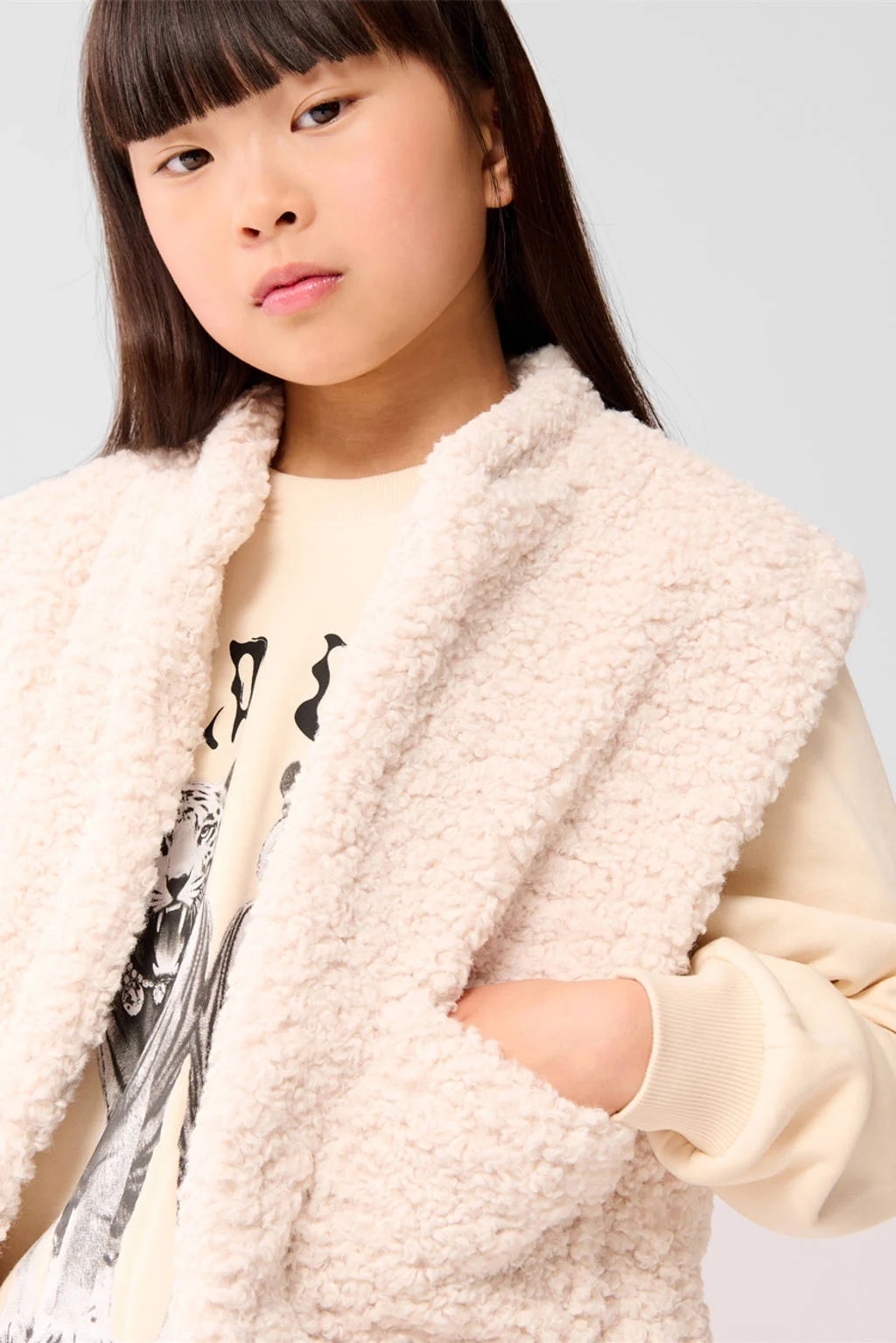 Shoeby teddy gilet ecru