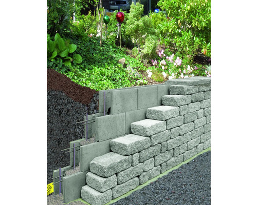 Betonbekistingsblok grijs 50 cm x 17,5 cm x 25 cm (pallet = 55 massieve blokken + 5 eindblokken)