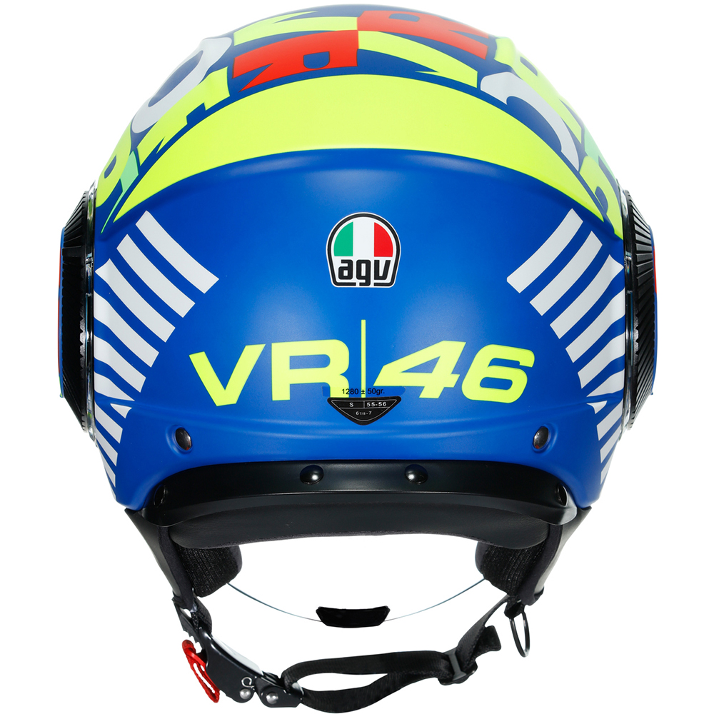 AGV - Casque Orbyt Metro 46 Bleu / Vert / Blanc / Rouge