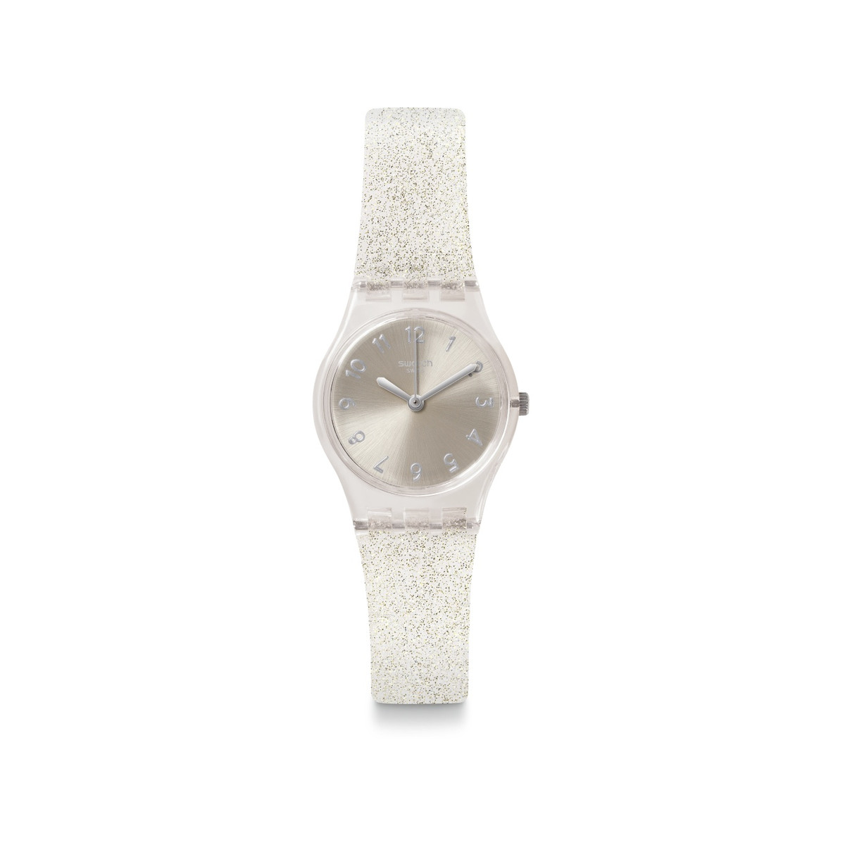 Montre Swatch Silver glistar femme plastique