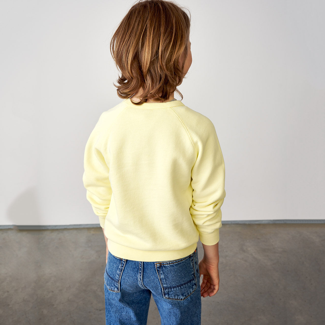 Bellerose Sweat 100% Coton biologique Fiuk jaune pâle