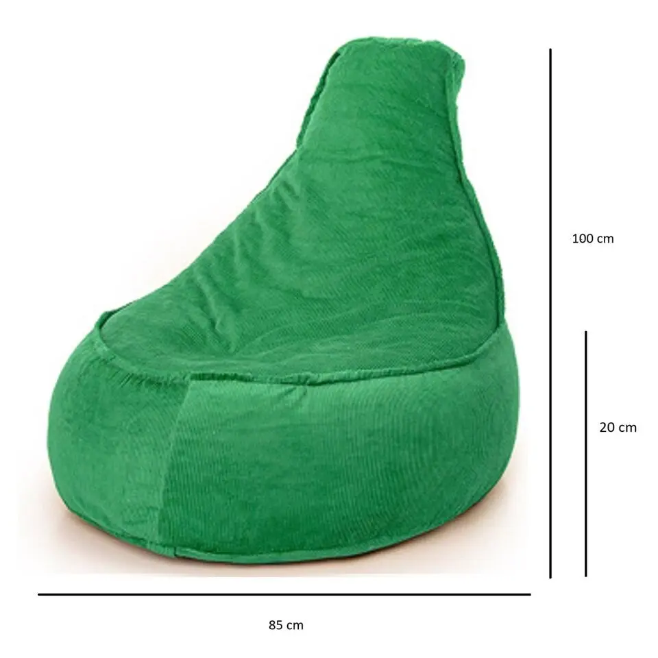 Parya Stoel Zitzak Ribstof - Zitzakfauteuil - Woonkamerzitzak - Poef
