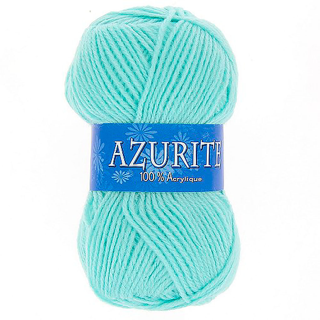 Lot de 10 pelotes de laine AZURITE vert clair 50g