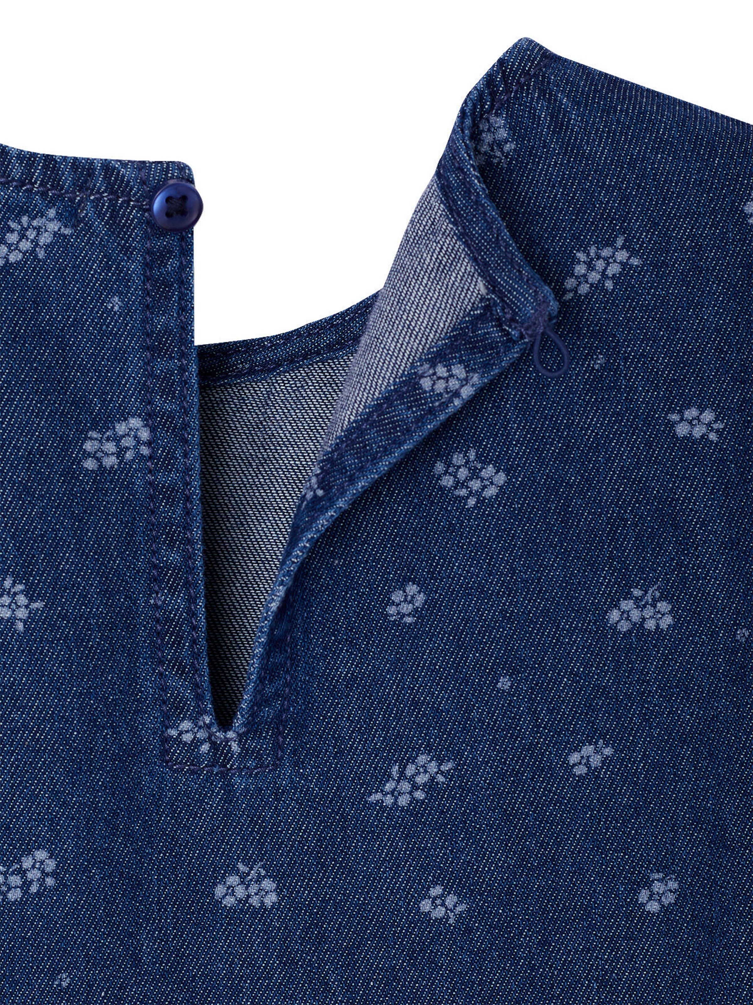 Vertbaudet Mädchen Jeanskleid dunkelblau
