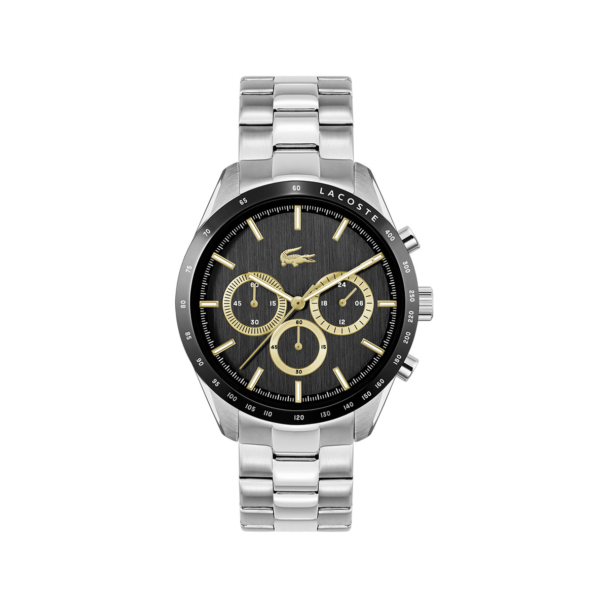 Montre LACOSTE boston homme bracelet acier gris