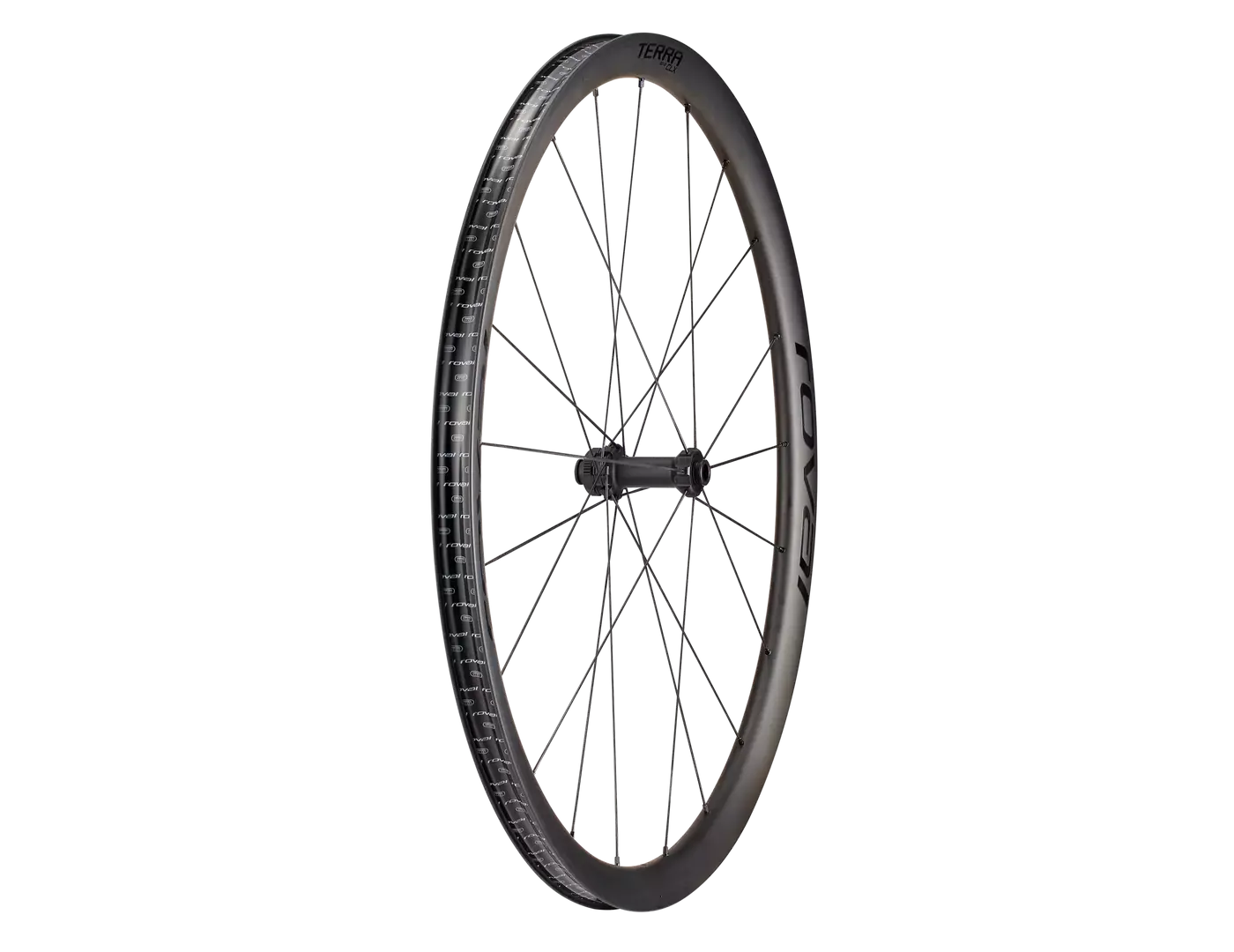 Roval Terra CLX II Tubeless Disc Gravel Voorwiel Carbon/Gloss Zwart