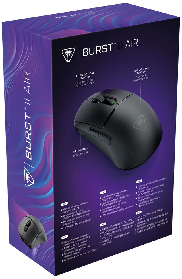 Turtle Beach Burst II Air trådløs gamingmus (sort)