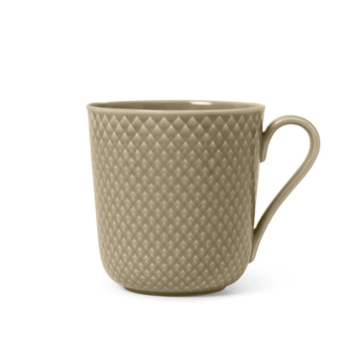 Lyngby Porcelæn  Rhombe Earth Krus med hank, clay - 39 cl.