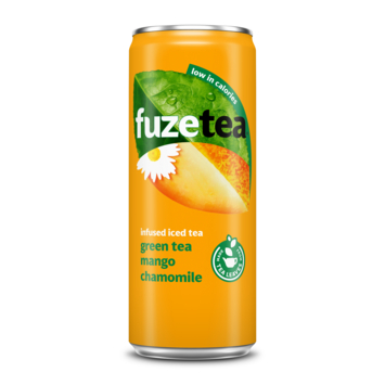 Fuze tea green tea mango chamomile 4 pack 4 x 25 cl