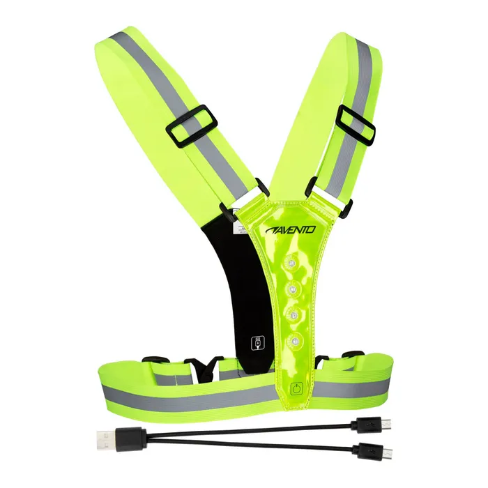 Avento Sports Safety Vest LED Rechargeable