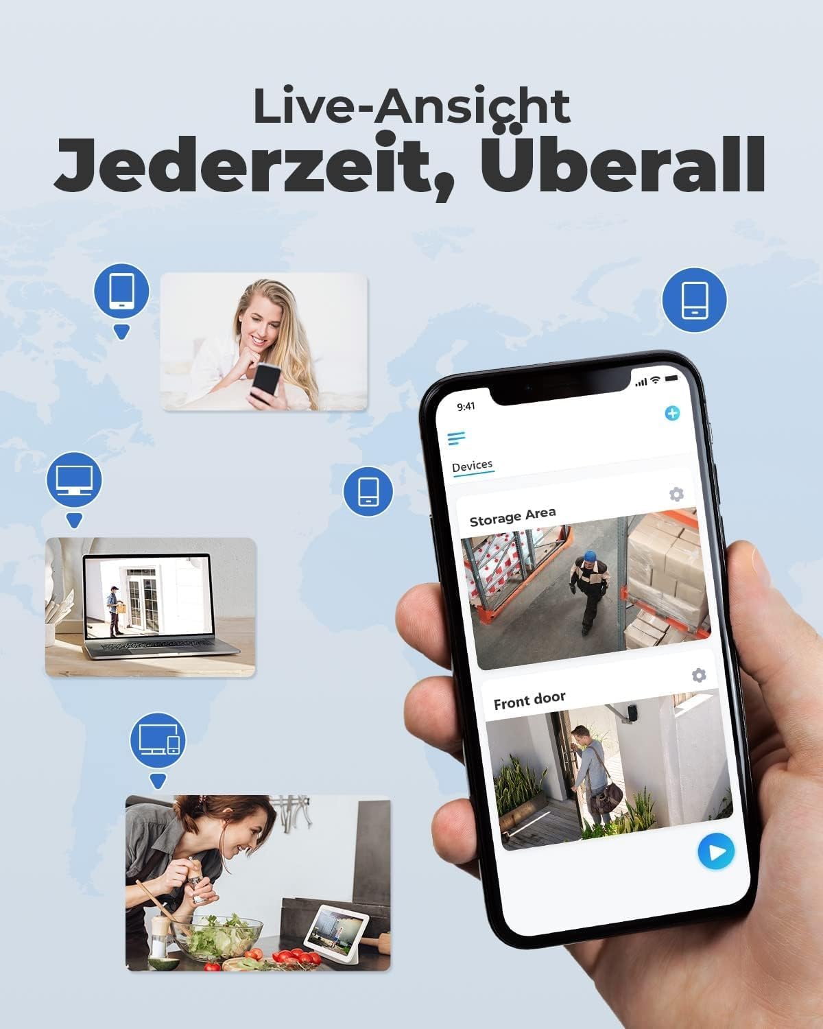 Reolink 4K Überwachungskamera Aussen Set, 4X 8MP PoE IP Kamera Überwachung mit Smarter Personenerkennung und Fahrzeugerkennung, 8CH 2TB HDD NVR für 24/7 Videoüberwachung, 30M Nachtsicht, RLK8-800D4