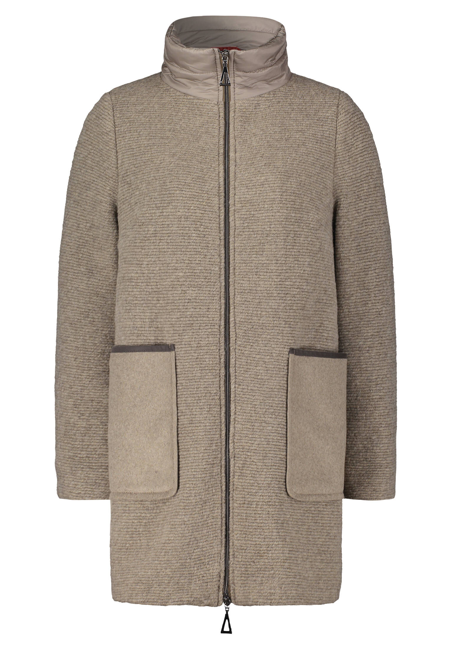 Amber & June| Damen Jacke mit Wolle und Stehkragen