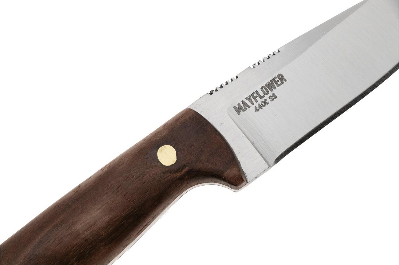 Condor Mayflower CTK150-3-4C Satin 440C, Walnut, vaststaand mes