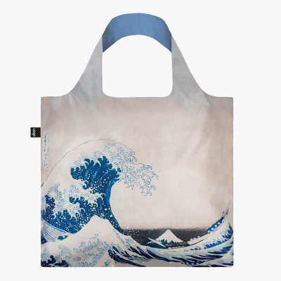 Hokusai Wave Recycled Foldaway Bag New
