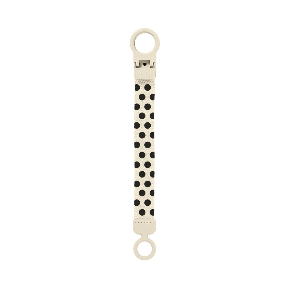 Køb Bibs Ivory Black Studio Suttesnor Loop Polka Ivory Black