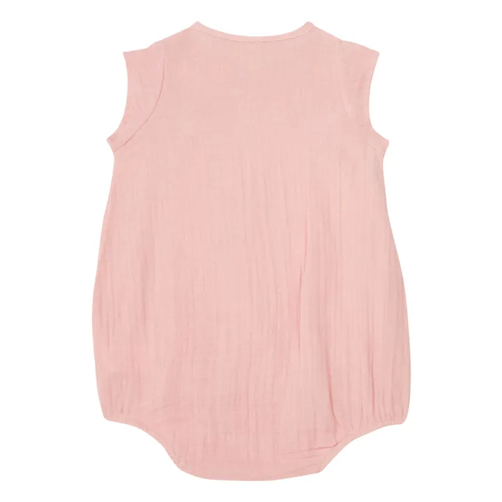 Bonton Barboteuse Gaze de Coton Bio Igloo | Rose