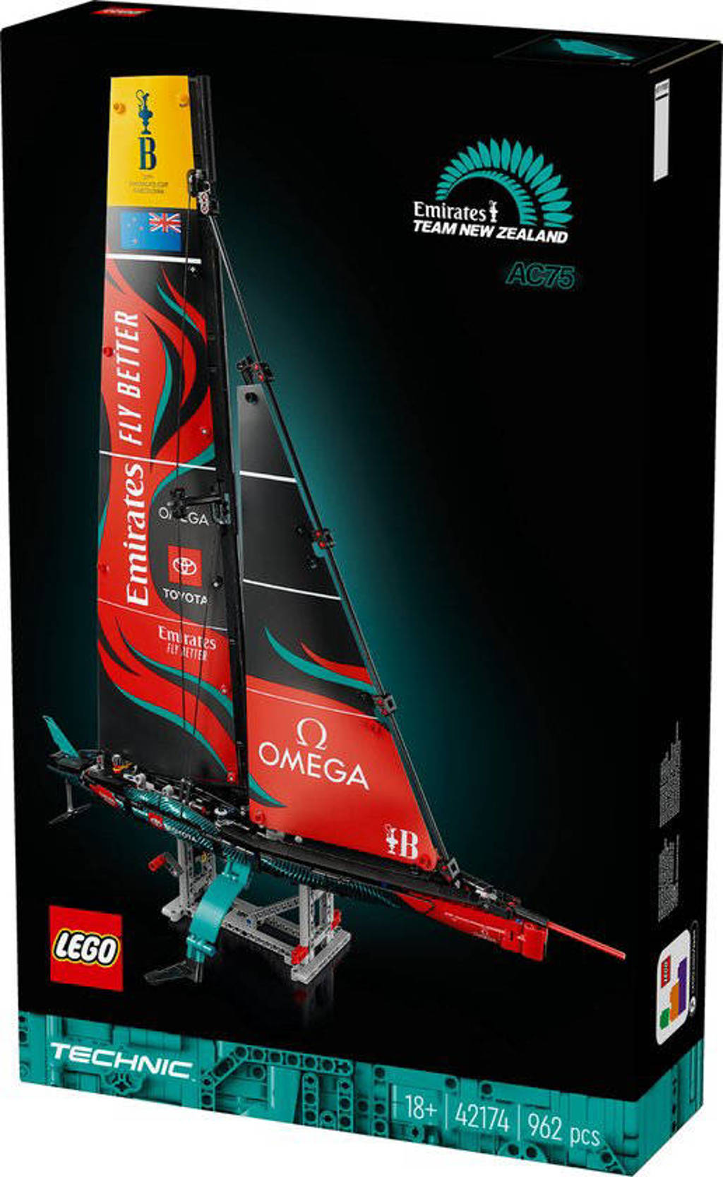 Emirates Team New Zealand AC75 jacht Decoratie Bouwpakket voor Volwassenen 42174 Technic