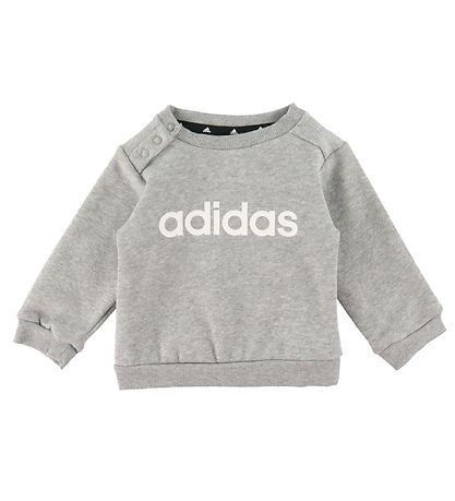 adidas Performance Sweatset - I LIN FL JOG - Grau/Weiß
