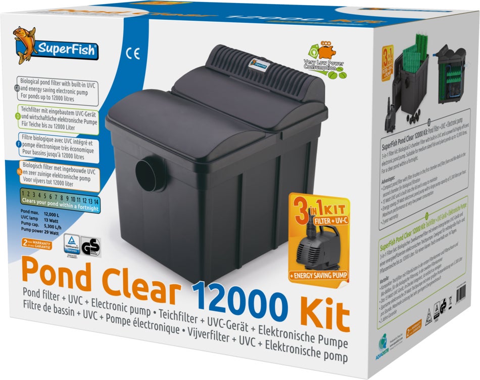 Superfish vijverfilter Pond Clear 3-in-1 kit 12000 L