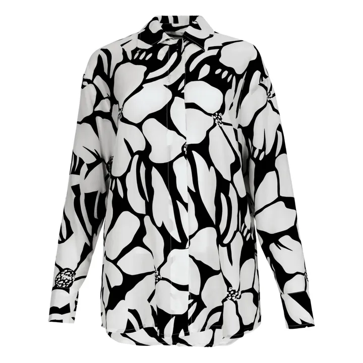 Ziah Chemise Coton et Soie | Blanc