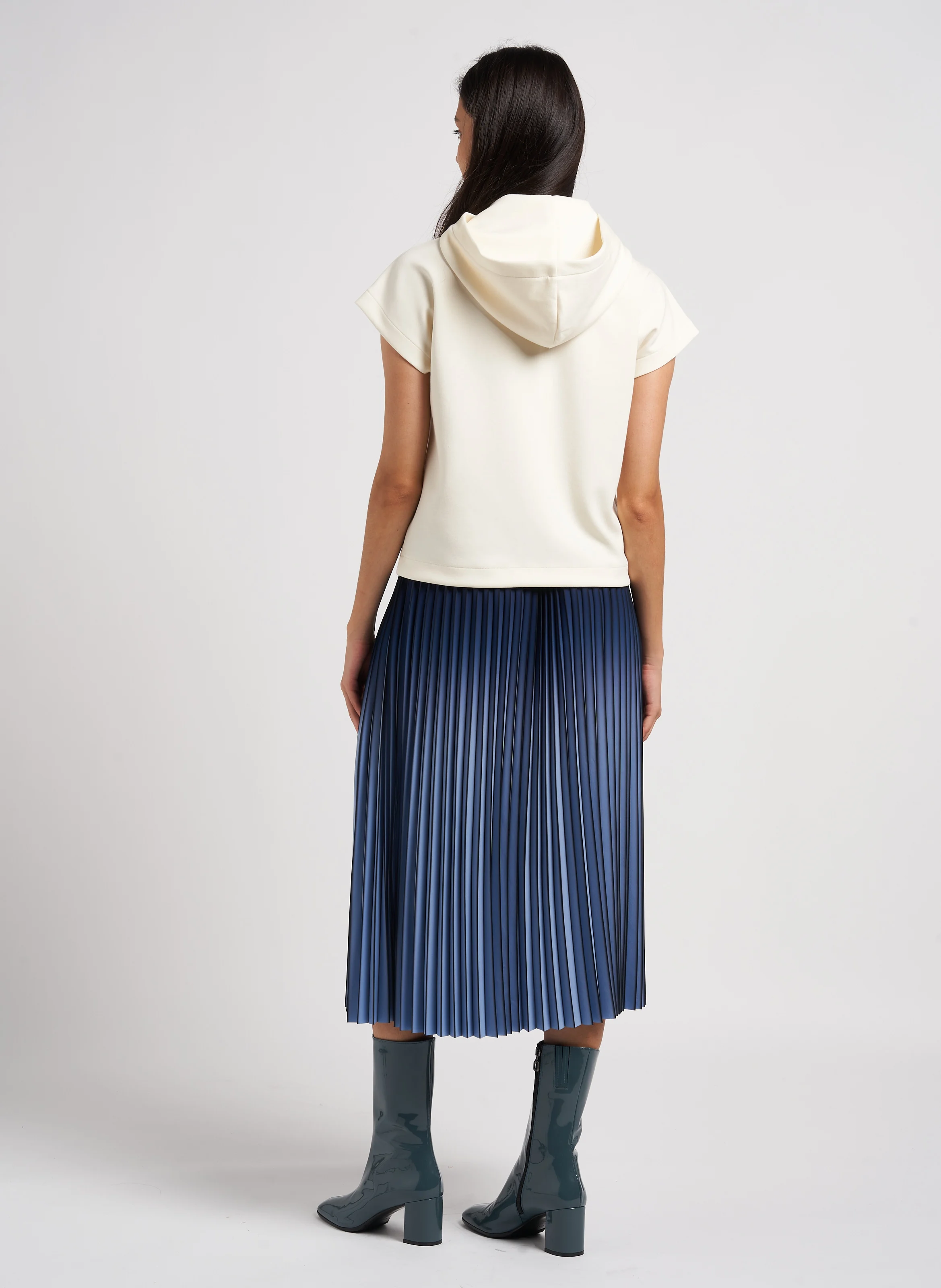 MANON - Bottines en cuir verni | Bleu