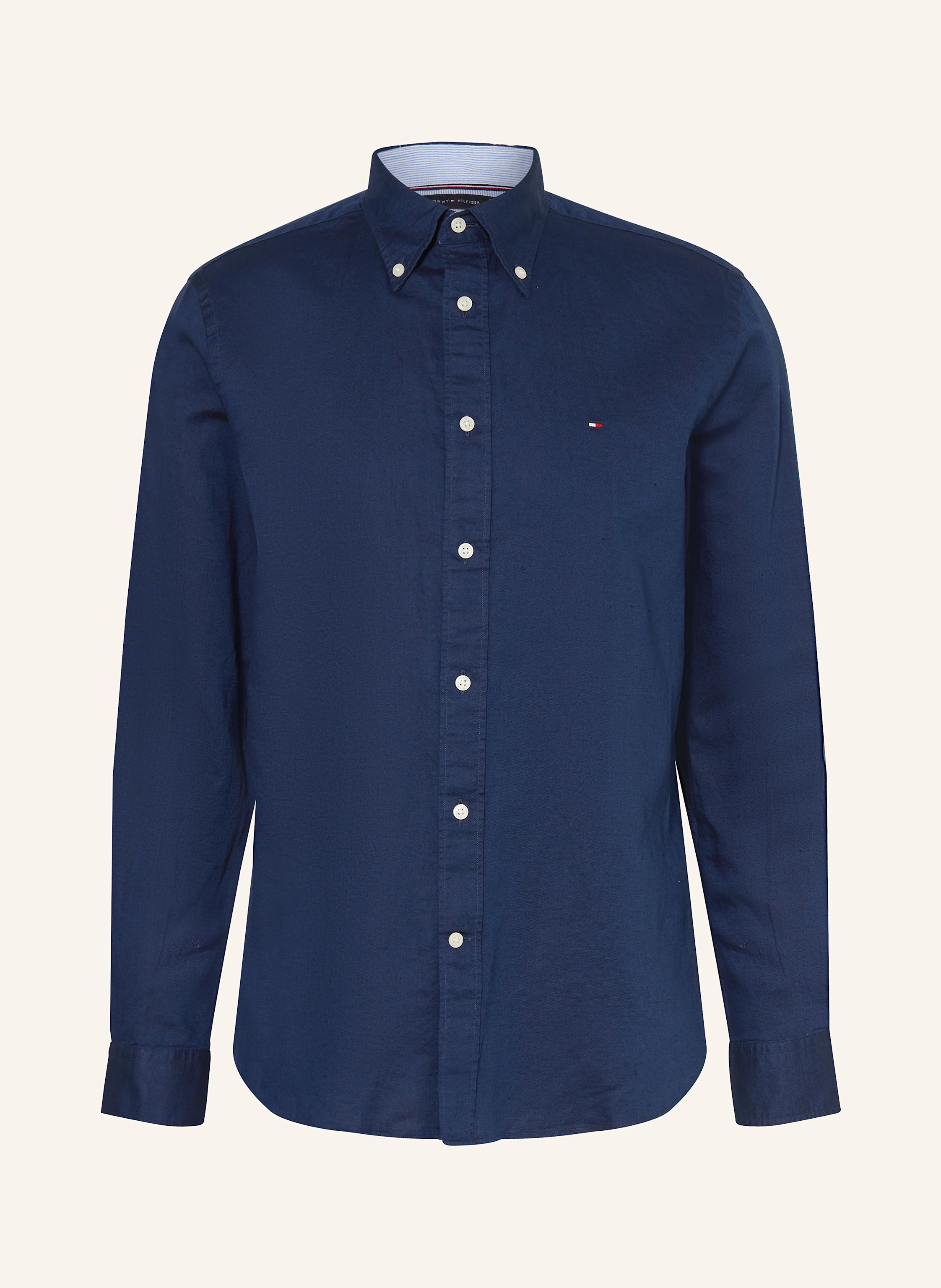 TOMMY HILFIGER Hemd Comfort Fit mit Leinen