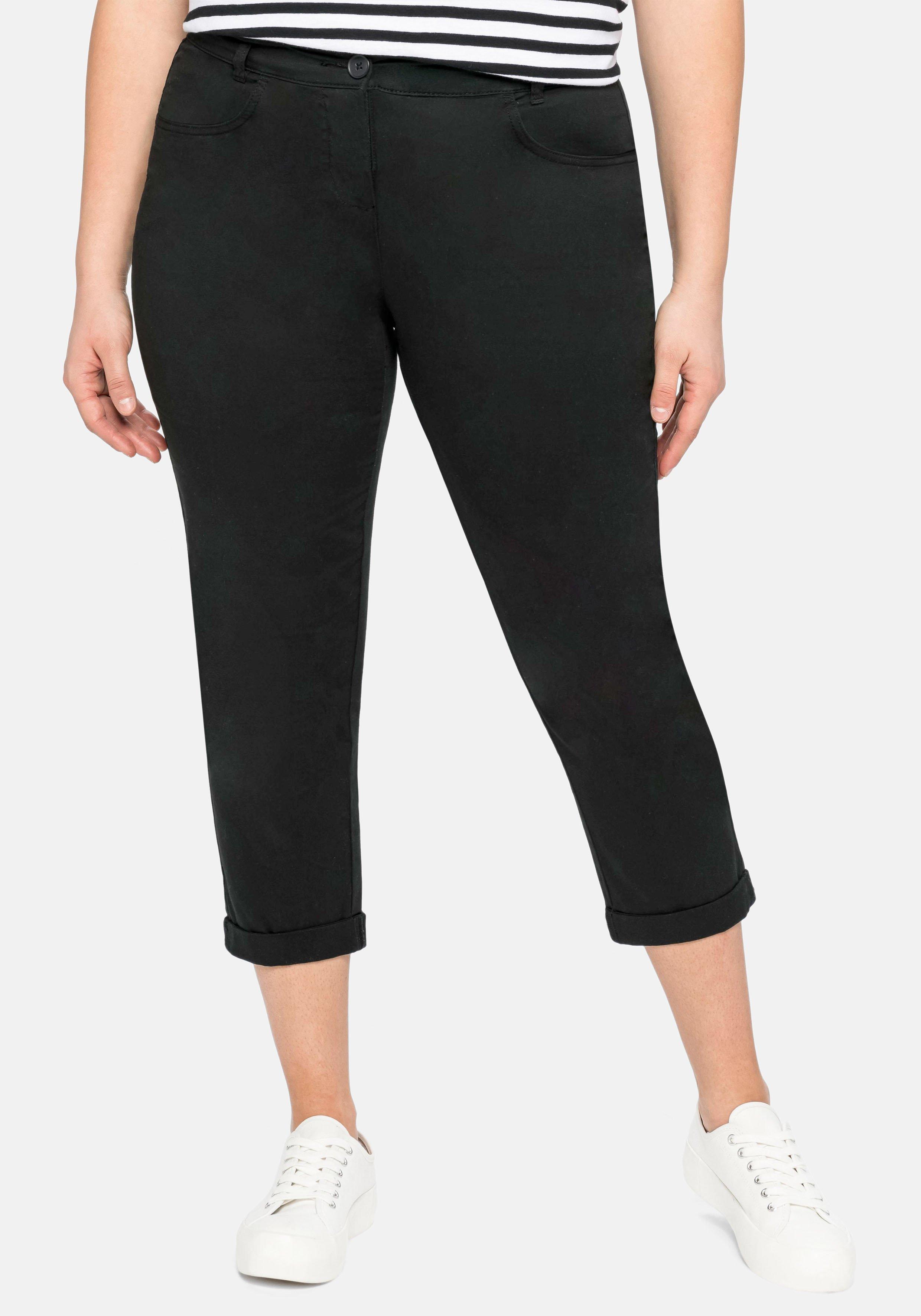Schmale Stretch-Hose in 7/8-Länge
