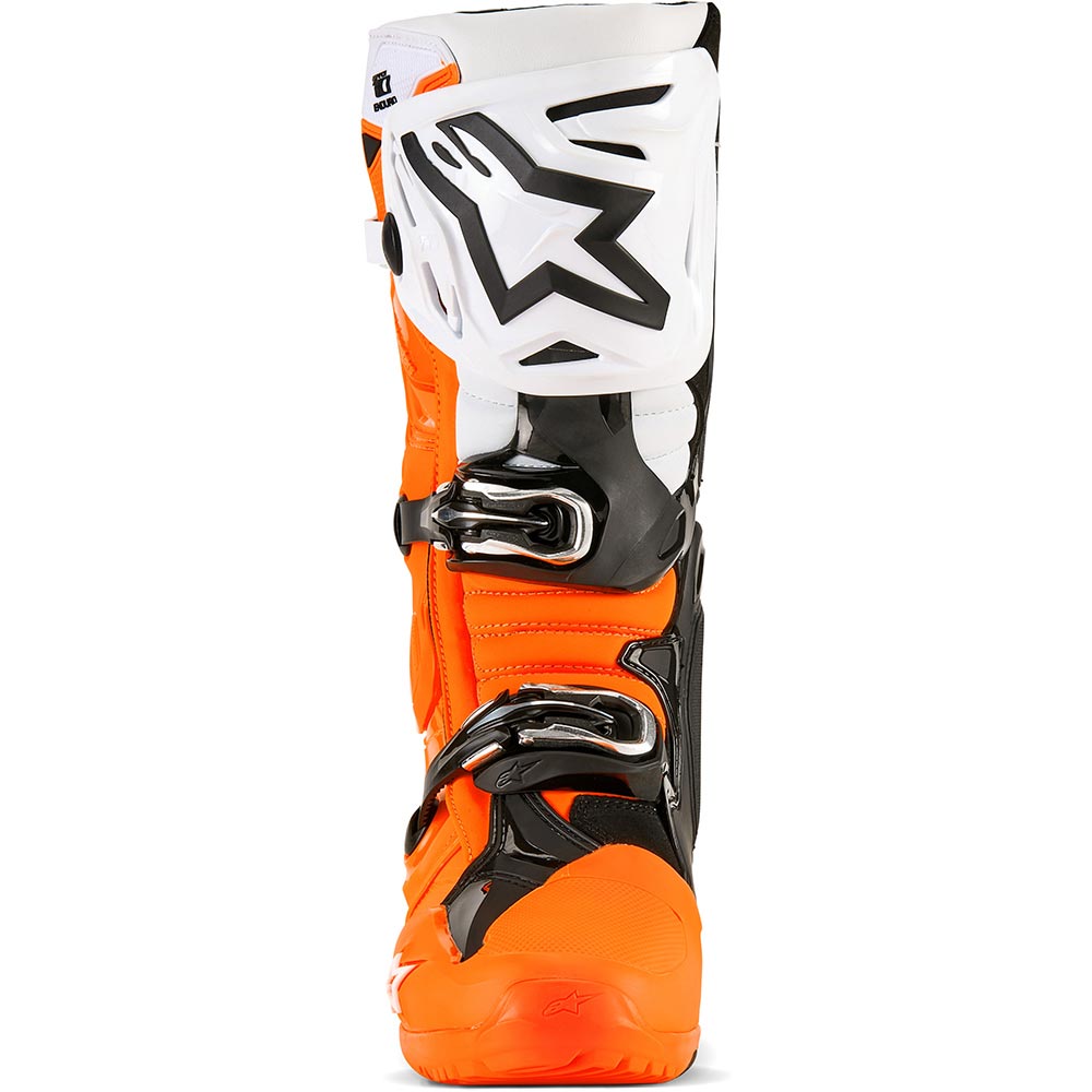 Alpinestars - Bottes Tech 10 Enduro Orange fluo / Noir / Blanc