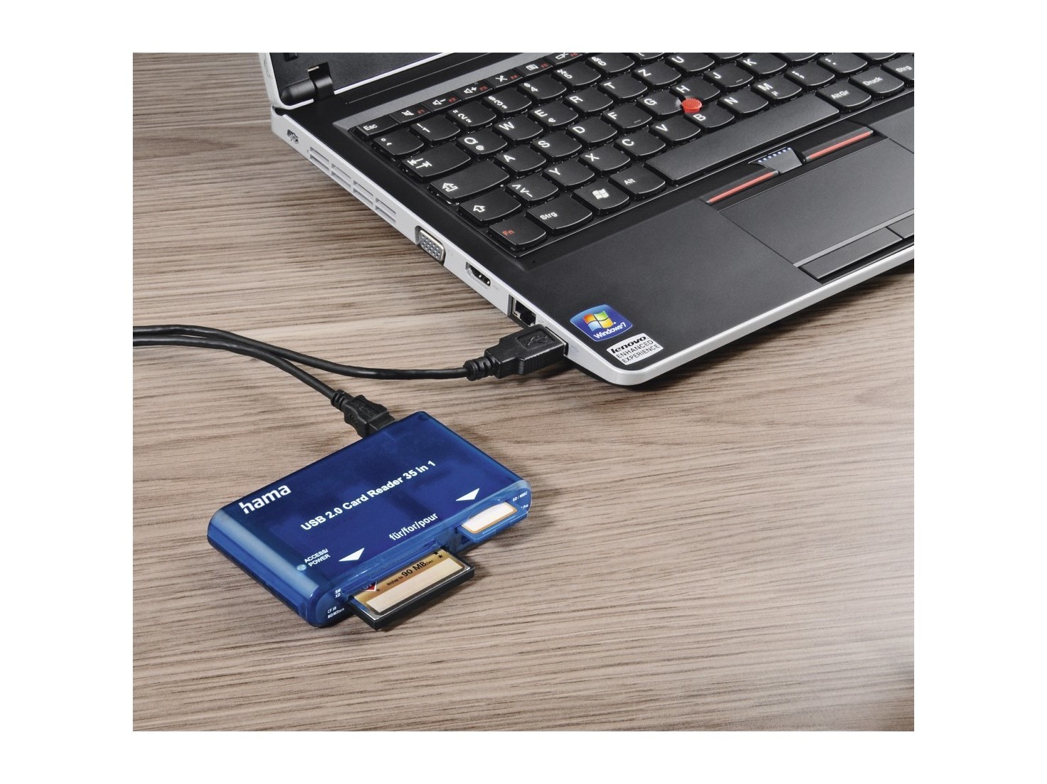 LEITOR CARTÕES HAMA 35 EM 1 USB 2.0 00055348
