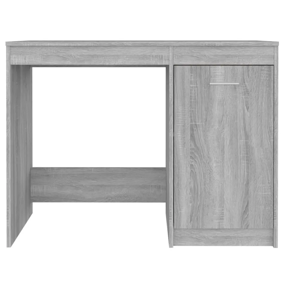 vidaXL - Bureau - Grijs - Bewerkt hout