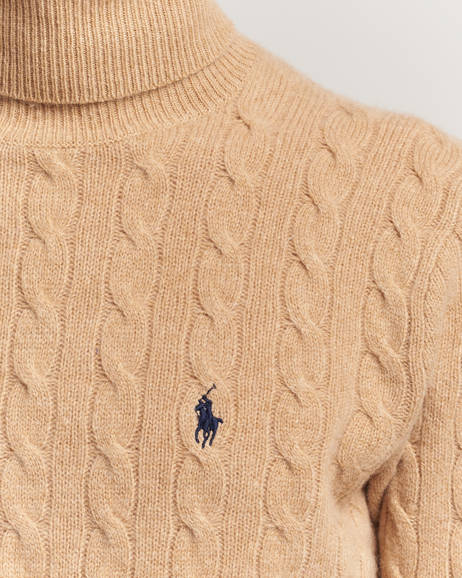 Polo Ralph Lauren Wool/Cashmere Rollneck Camel Melange