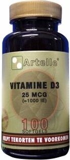 Artelle Vitamine D3 25mcg 100SG