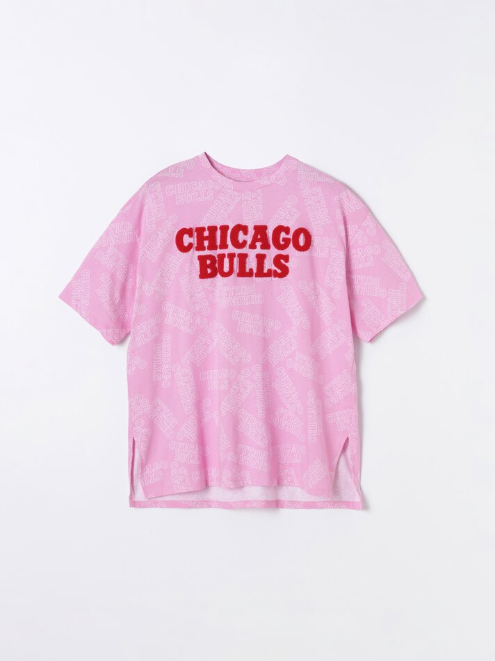 Camisa do Chicago Bulls da NBA - Rosa Chiclete