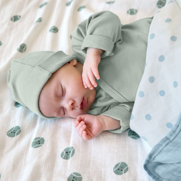 Lässig Tiny Team Swaddle - 3 Stuks - 80 x 80 cm - Heavenly Soft - Pale Blue