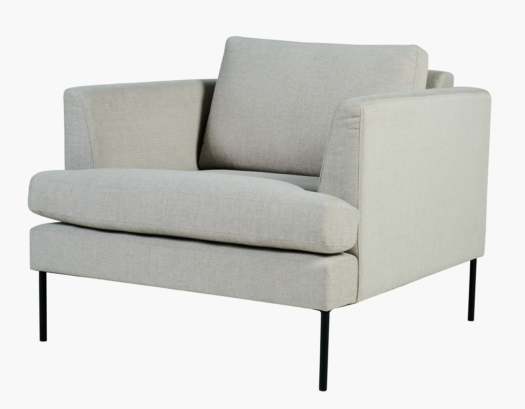 Loungestol beige - 93x94x80 cm