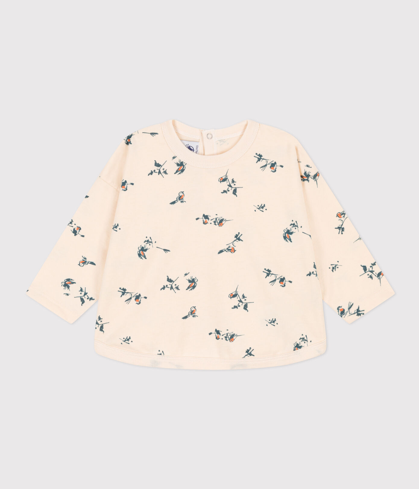 Tee-shirt manches longues en jersey imprimé bébé